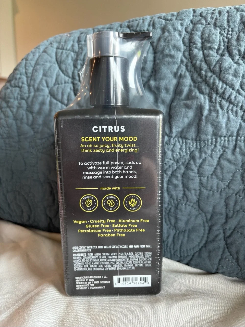 Slatkin + Co DWELL 212 Citrus Hand Wash 12 oz Vegan Cruelty Free NEW